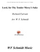 Lord, for Thy Tender Mercy's Sake SAB choral sheet music cover